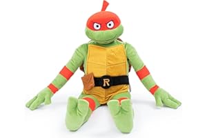 Jay Franco Nickelodeon Teenage Mutant Ninja Turtles Raphael Plush Pillow Buddy - Super Soft Stuffed Character Pillow - Polyester Microfiber, 26 Inches