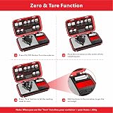 UNIWEIGH Digital Pocket Scale 200g/0.01g Red with 6 Units LCD Tare view 4