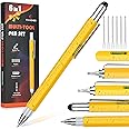FLYHOMES 6-in-1 Multitool Pen Set, Multi-Functional EDC Gadgets for Men - Birthday & Valentine Gifts, Tech Tools for Men Who Have Everything (1PCS)