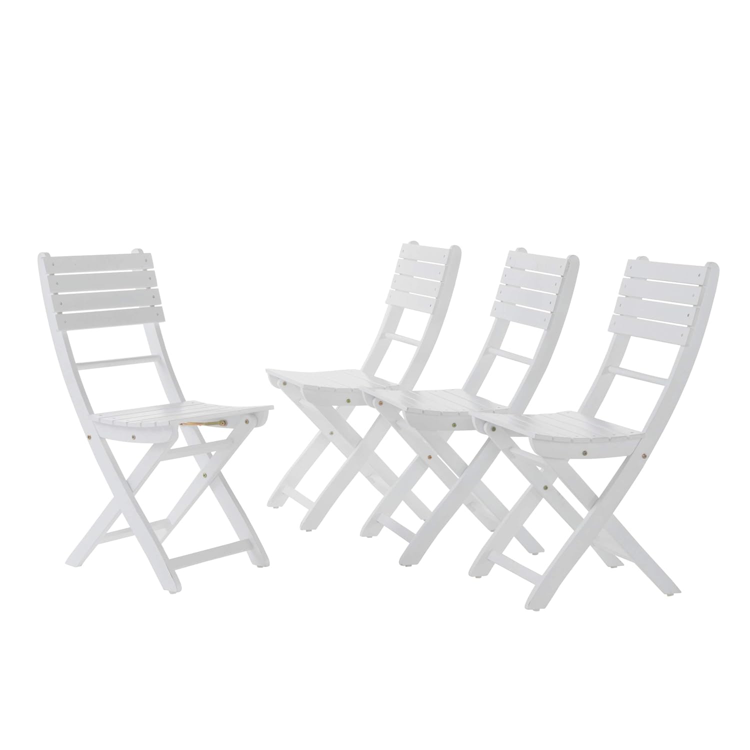 Gdf Studio Vicaro Acacia Wood Outdoor Foldable Dining Chairs Set Of 4 Perfect For Patio With Grey Finish Garden Outdoor Cjp Org In
