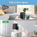 Cozycase 2 Pcs Speaker Wall Mount Kit Adjustable Rotatable Tilted Black view 2