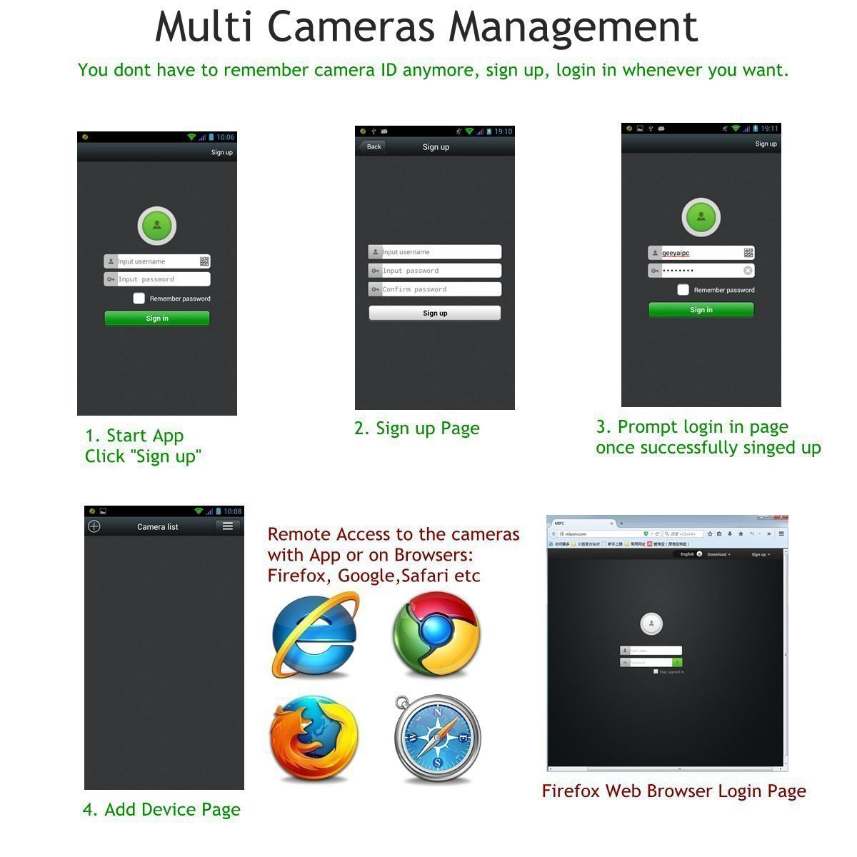 720P Wlan IP Camera, Wireless Home Security Camera, WiFi Surveillance Security System Video Recording Dome Camera, Monitor for Baby & Pet (720P, White), Topgio
