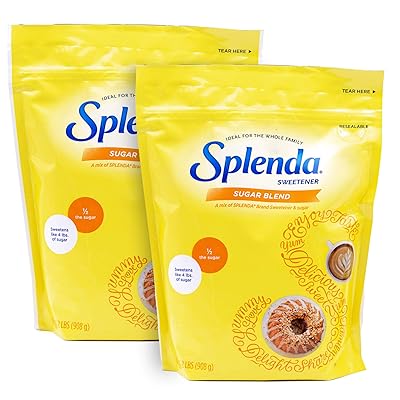 SPLENDA Sugar Blend Low Calorie Sweetener for Baking, 2 Pounds (908 Grams) Resealable Bag (Pack of 2)