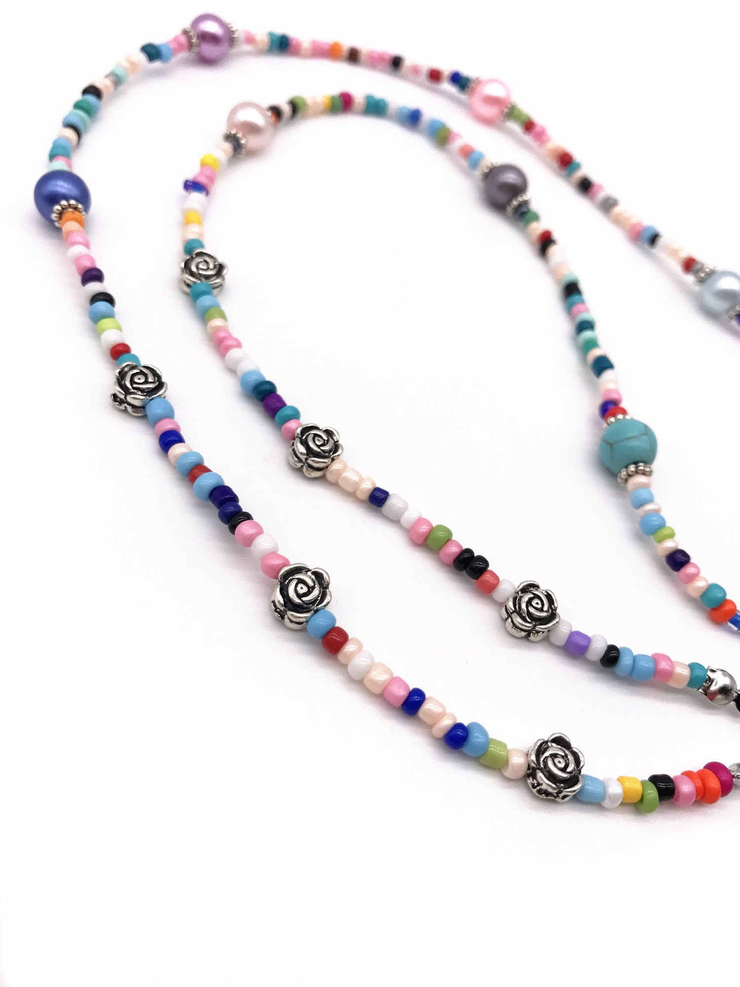 Beaded Eyeglass Chain Sunglasses Holder Strap Eyewear Retainer Lanyard