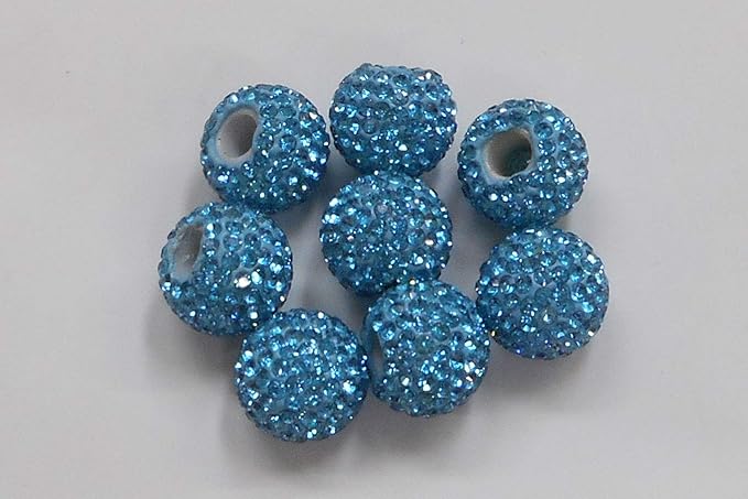 Amazon Shareki キラキラ クリスタルボール 傘アクセサリー エポキシ樹脂粘土 傘用 アクセサリー 目印 キラキラボール ジュエルボール 1セット8個入り アクアマリン ビーズ レジン アクセサリー 通販