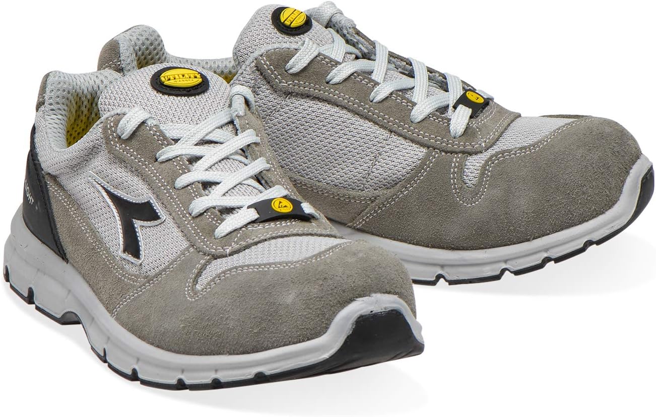 Utility Diadora - Low Work Shoe Run II Text ESD Low S1P SRC ESD for Man and Woman UK 8, C0493 Castle Rock Alluminium, 8 UK - Image 5
