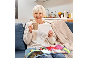 Fidget Blanket for Dementia, Dementia Activities for Seniors with Alzheimer, Sensory Play Mat for Elderly with Autism, Anxiet