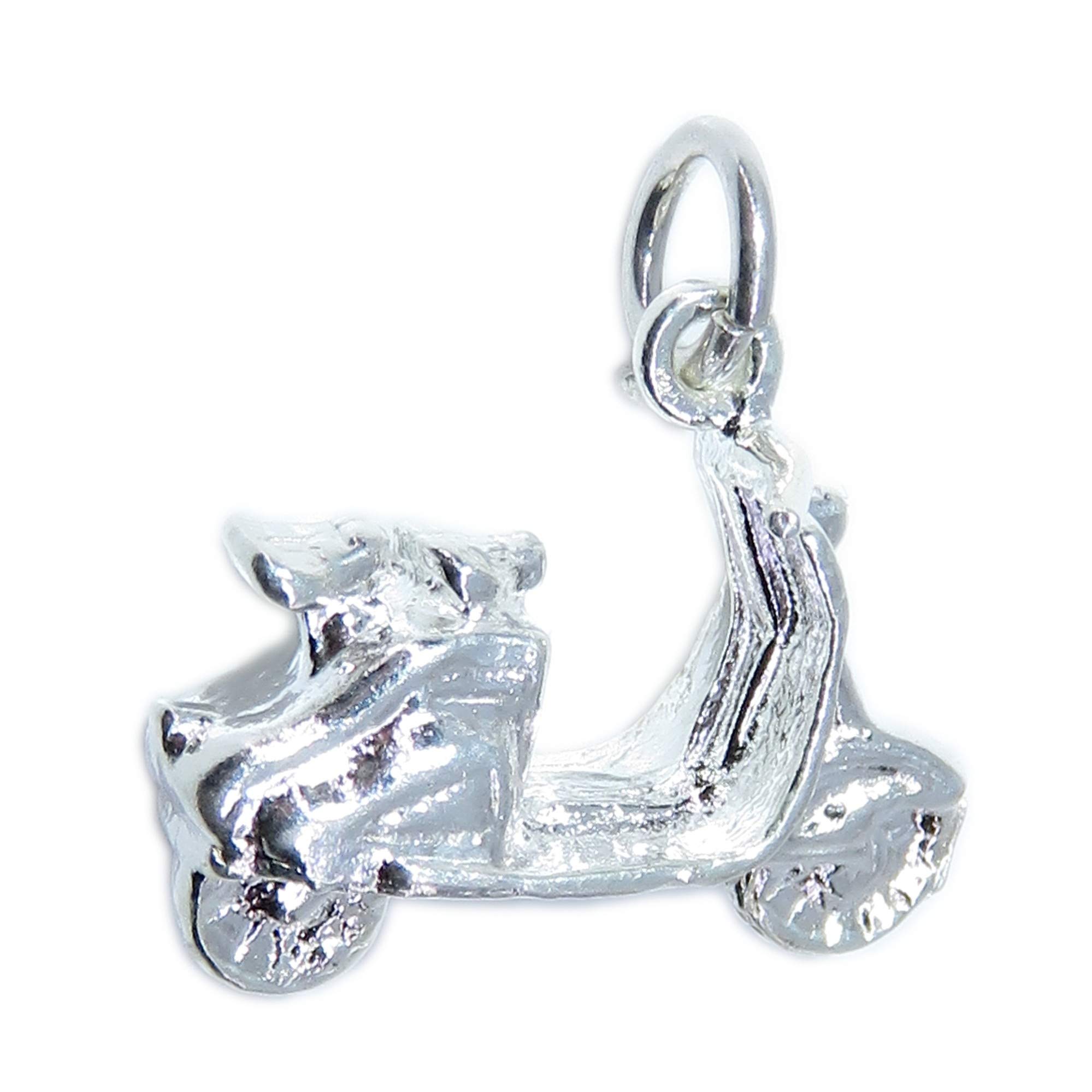 Maldon Jewellery Scooter - Moped - Motorbike sterling silver charm .925 x 1 Biking charms