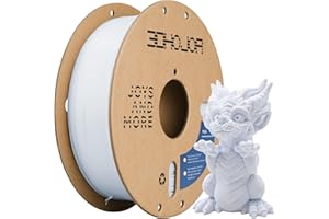 3DHoJor High Speed PLA Filament 1.75mm 3D Printer Filament,1kg Cardboard Spool (2.2lbs) Fit Most FDM 3D Printer,Dimensional Accuracy +/- 0.03 mm,Vacuum Packaging-Cold White