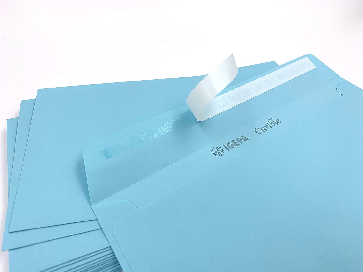 Umschlag-Discount 50 Envelopes, 220 x 110 mm, Blue, Adhesive Closure, 50 Count - Image 4