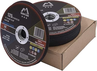 Merryland 125 mm Cutting Disc for Metal INOX 1.0 mm 22.23 bore 25 pcs