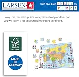 Larsen K44 Asia Political Map Jigsaw Puzzle 70 Piece Kids Educational Geography view 8