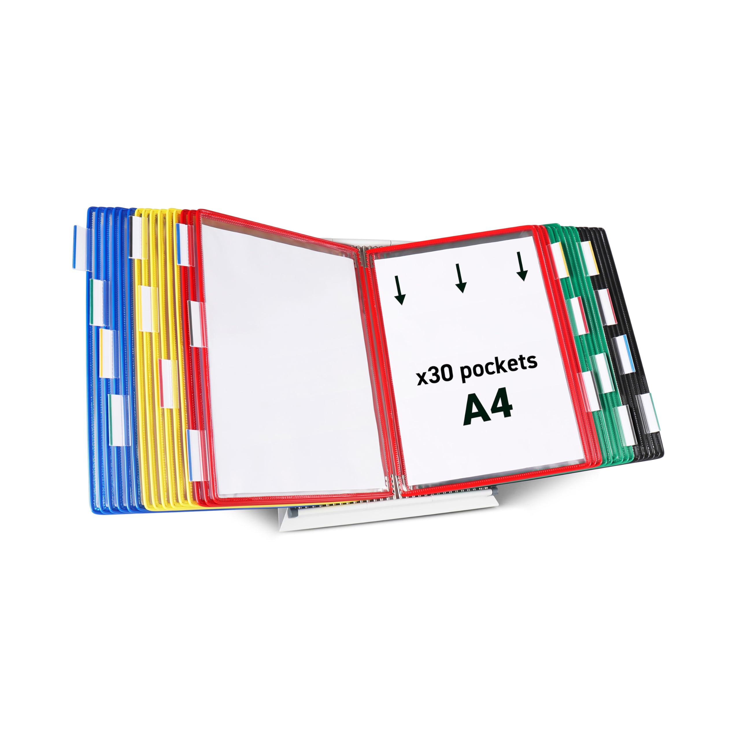 Tarifold A4 Desk Stand with 30 Assorted Pivoting Pockets — image 1