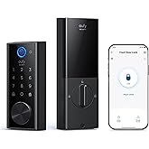 eufy Security Smart Lock S230, Keyless Fingerprint Lock for Front Door, Easy Installation, Built-in Wi-Fi, Reliable App for R