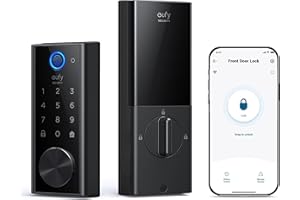 eufy Security Smart Lock S230 - Keyless Fingerprint Lock with Wi-Fi, Remote Access, IP65 Weatherproof, BHMA Certified (E130 U