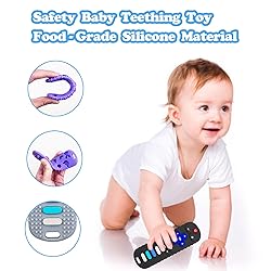 ROBBEAR Baby Teething Toys, Food Grade Silicone