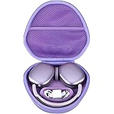 RIYADAone Hard Case Replacement for Apple Airpods Max Over-Ear Headphones (Purple Case)