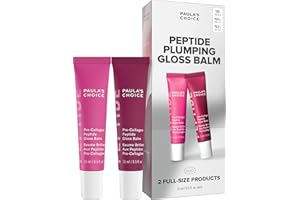 Paula's Choice Pro-Collagen Peptide Gloss Lip Balm, Hydrates & Smooths Lips, Sheer & Glossy Finish for Fuller Lips, Sheer Tint, Non-Sticky, Cruelty-Free