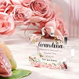 Buioata Gifts for Grandma Acrylic Puzzle Block with Heartfelt Message 3.3x3.9 in view 6