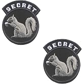 Secret Squirrel Embroidered Morale Patch 3.35 x 2.95 Inch 2PCS