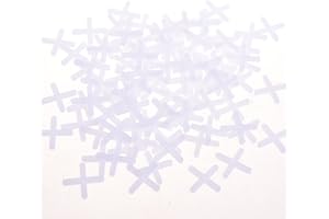 Cosmos Tile Spacers 1/8 Inches (3 mm) Wide Wall & Floor Tiles Spacers, X-Type, 500 Pcs, White Plastic