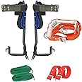 Sookieng Tree Climbing Spikes 2 Gear with Harness Belt, 304 Stainless Steel Tree Climbing Tool, Pole Climbing Spikes Adjustable Climbing Tree Non-Slip Pedal for Picking Fruit Hunting Observation