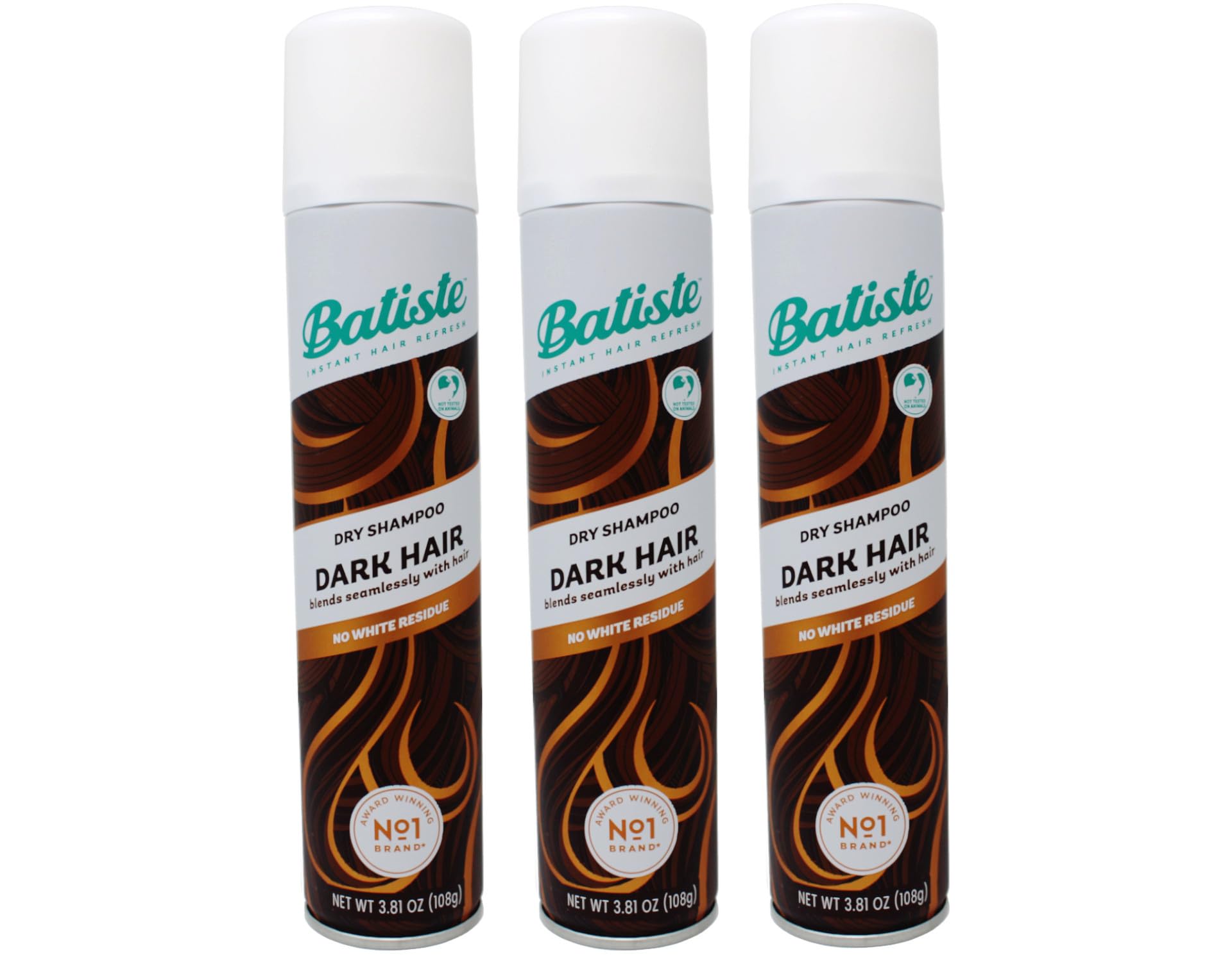 Batiste Dry Shampoo for Dark Hair, 3.81 oz, (Pack of 3)