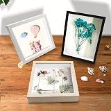 sunmeg 3D Shadow Box 8x10 Wooden Deep Frame with Glass DIY Letters Includes view 6