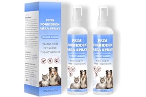Virmate Pet Restricted Area Spraying & Cat, Dog Training & Behavior to Discourages Chewing, Cat and Dog Pee Training & Behavior Mist Indoor Outdoor(5.92 fl oz) Pack of 2