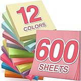 Sticky Notes Pads, 600 Sheets, 3x3 Inches, It is