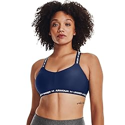 Under Armour Women's Crossback Low Bra, Indigo