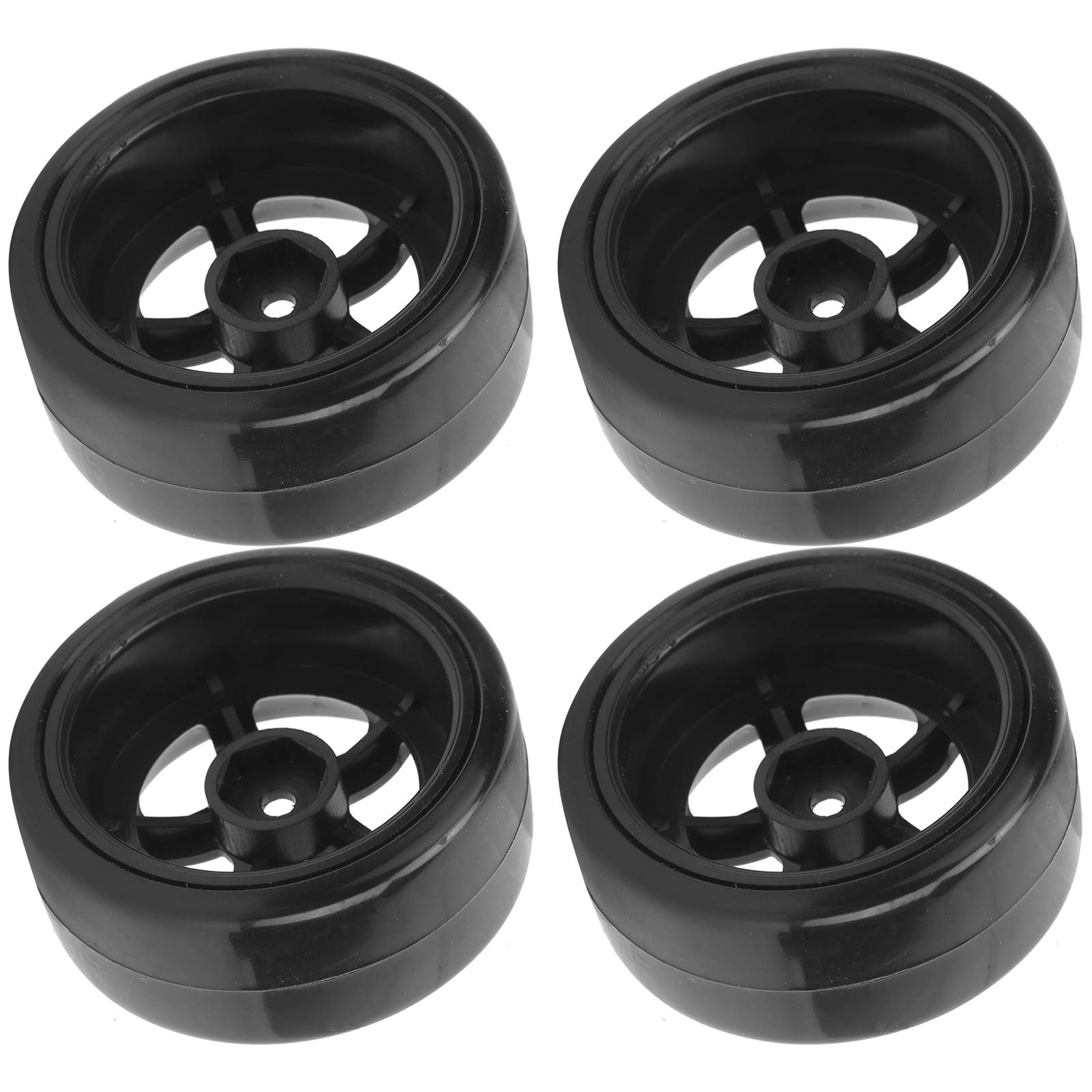 RC Rubber Tires 4Pcs 63mm 1/10 RC Car Tire Set Rubber Tyre Tire fit On WPL D12 1/10 RC Car Upgrade Rc Car Model Accessory