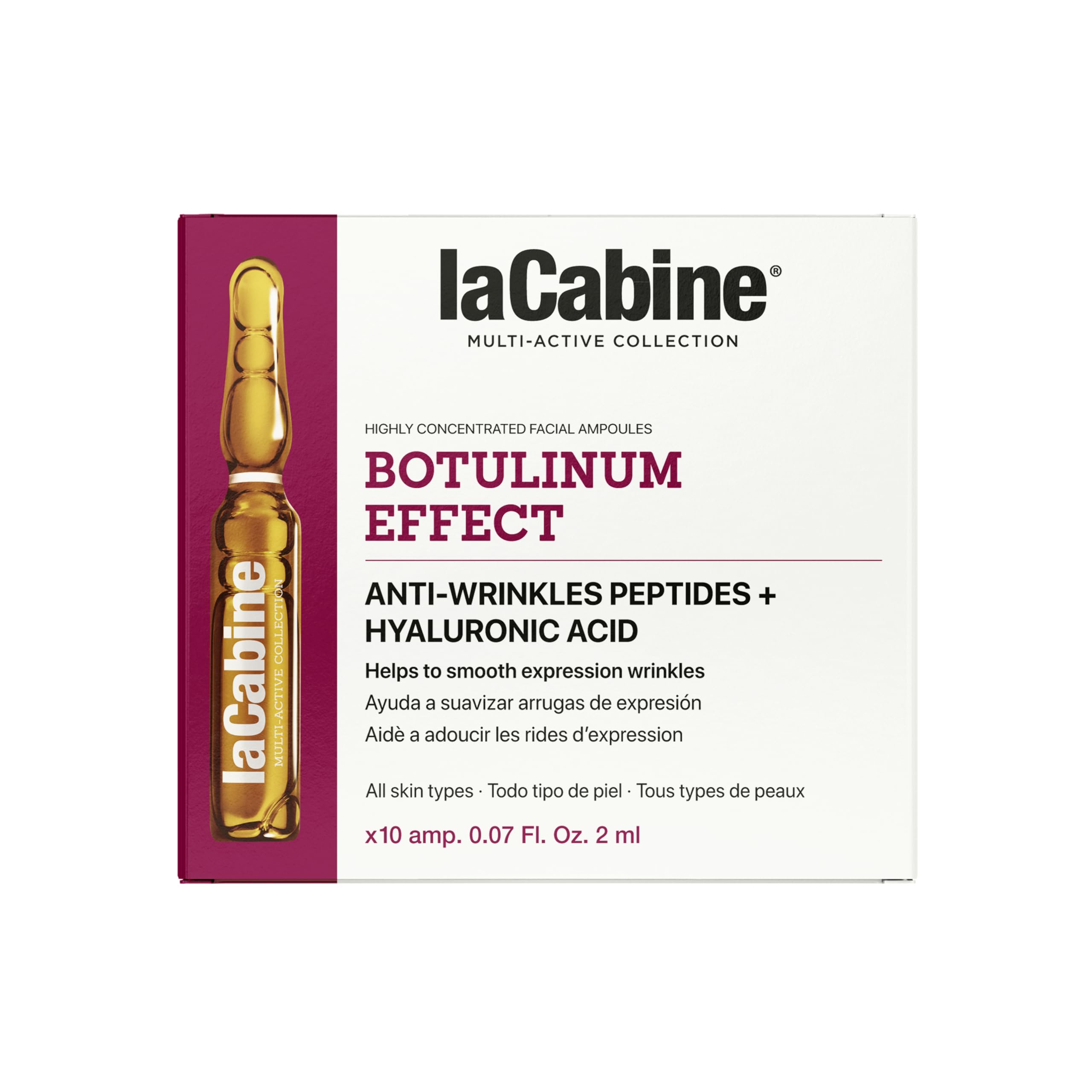 La Cabine Botulinum Effect 10 Ampoules of 2 ml,one color