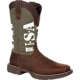 Durango Army Green USA Print Western Boot