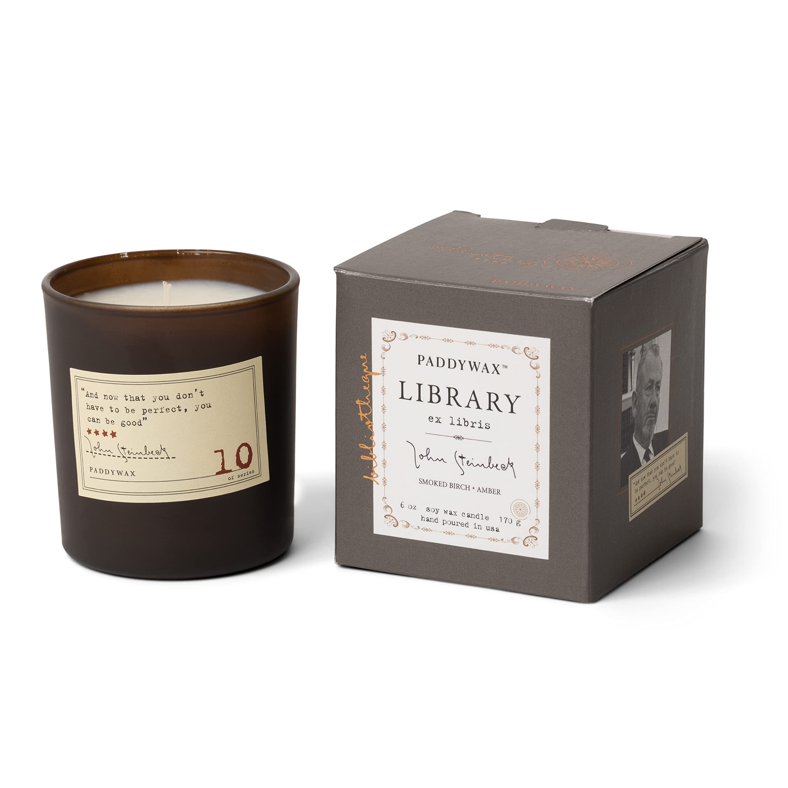 Paddywax Scented Candle, Soy Blend Wax, John Steinbeck, 6.5 oz — image 1