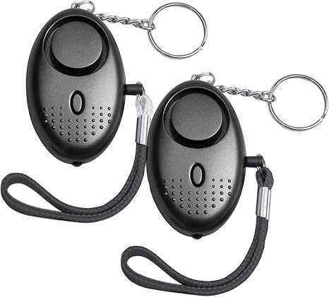 Amazon 防犯ブザー 防犯アラーム 2個セット 140db 爆音 防犯警報器 Ledライト付き 小学生 女性 お年寄り 大音量アラーム 痴漢撃退 誘拐防止 救助 ピンを抜くだけ ブラック 防犯ブザー アラーム 通販