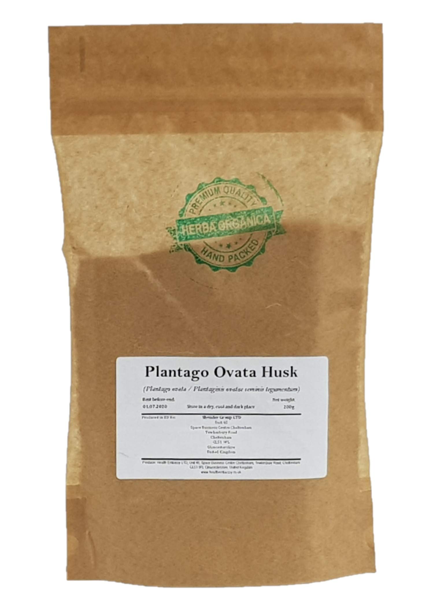 Herba Organica Plantago Ovata Husk - Plantaginis Ovatae Seminis Tegum (200g)
