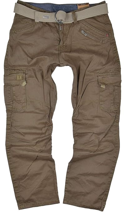 Timezone Herren Cargo Hose Benito 6200 Dark Earth