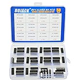 BOJACK 20 Values 50 Pcs SN74LS and SN74HC Series Low-Power Logic IC Chip Assortment Kit for IC Chip Work