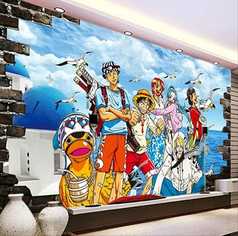 Amazon ワンピース写真壁紙カスタム3d壁紙日本のアニメ壁画漫画子供の寝室テレビ背景壁アートルームの装飾 幅 0cm 高さ140cm A 壁紙
