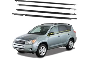 SLEYUYIR 4Pcs Weatherstrip,Window Moulding Trim Seal Belt Compatible with Toyota Rav4 2006 2007 2008 Replace# 75720-42030 75720-42030 75720-42030 75720-42030