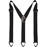 ZEAIFROOG 1.5 In Y Belt Loop Suspenders for Unisex Under Clothing with 3 Hooks.