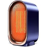 Space Heater, Portable Small Heaters for Indoor Use, Electric Desk Heater with Overheat and Tip-Over Protection, Mini Persona