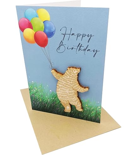 Old English Co. Happy Birthday Card For Mum Or Dad From Three Young Children - Cute Bear Cub Card 'From Your Little Bear Cubs' - Blank Inside Envelope