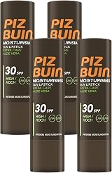 Piz Buin Moisturising Sun Lipstick SPF 30 4.9g Pack of 4