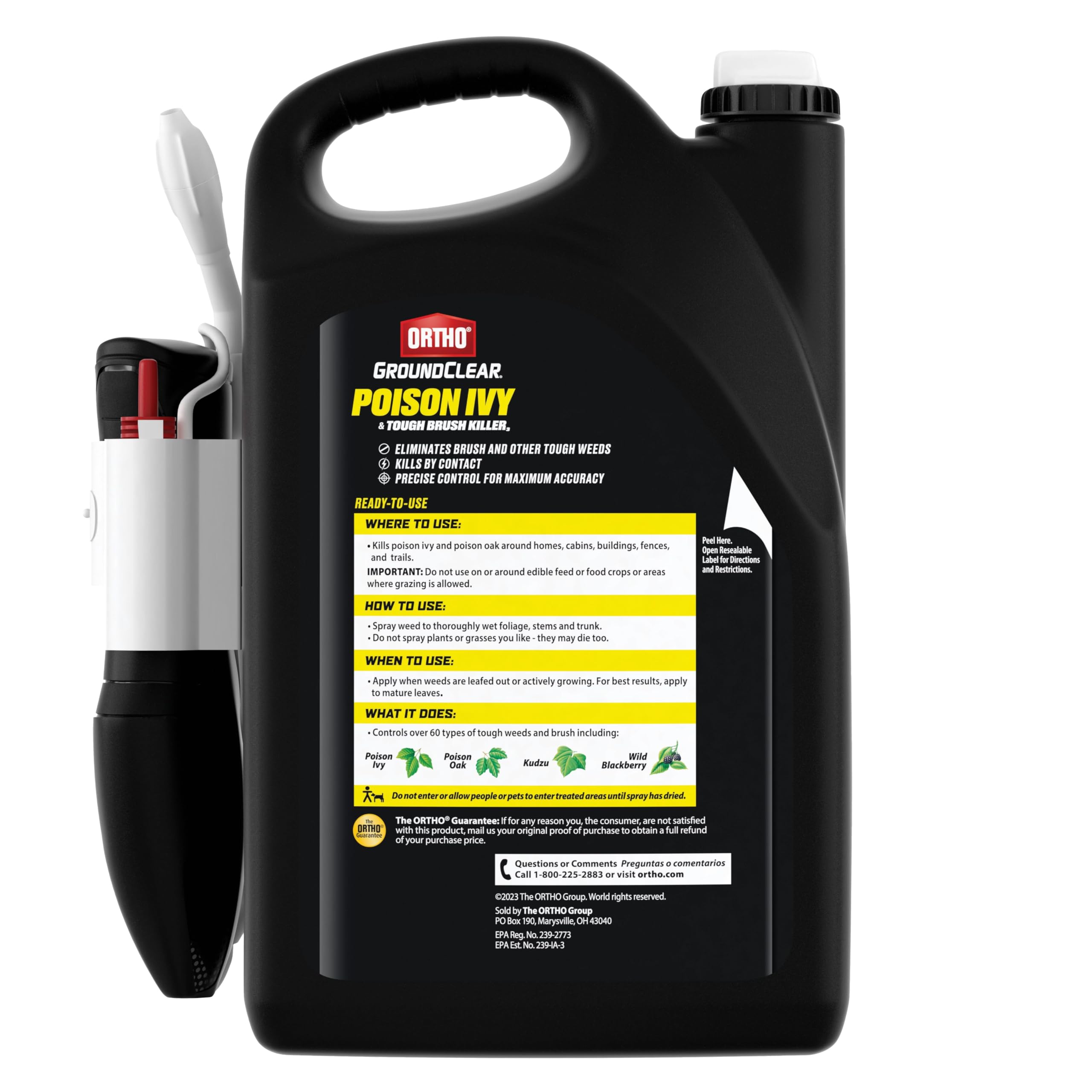 Condition photo showing New/Like New for ortho groundclear poison ivy and tough brush killer3 with comfort wand - ready-to-use weed killer wi