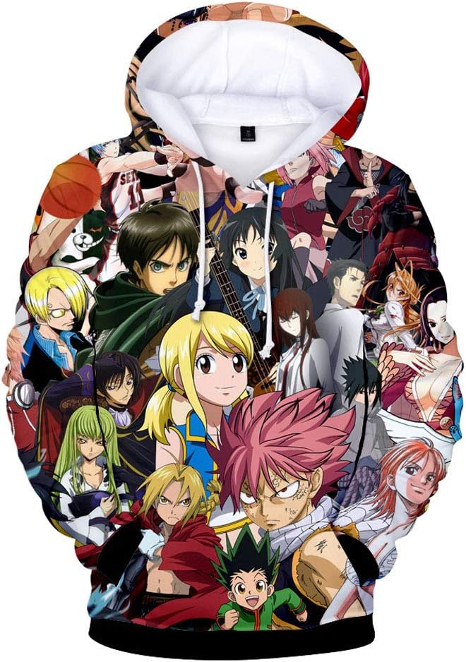 Anime Fairy Tail 3D Printed Hooded Sweatshirt Adult Cosplay Pullovers