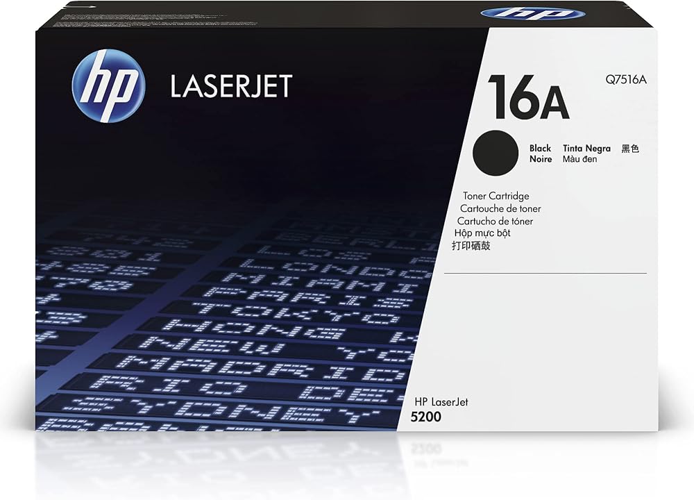 HP Q7516A 16A Original LaserJet Toner Cartridge Black Single Pack 12000 Pages