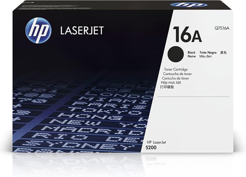 HP Q7516A 16A Original LaserJet Toner Cartridge Black Single Pack 12000 Pages