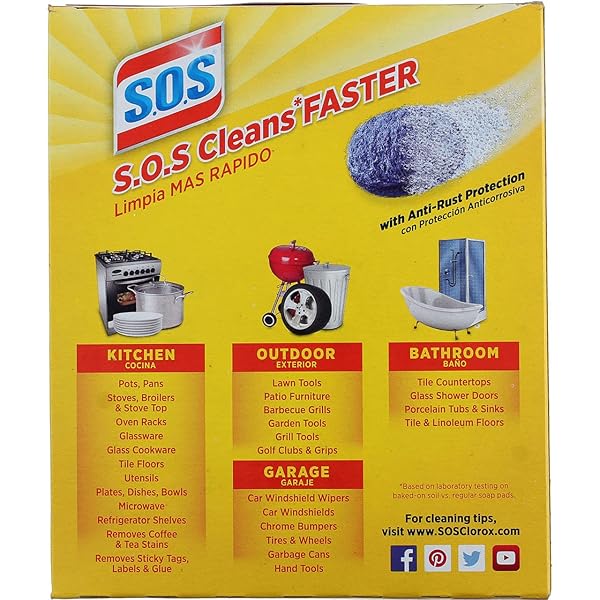S.O.S. STEEL WOOL SOAP PADS 10 PADS